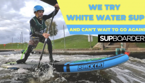 The SUPboarder team aswell as a few guest SUPboarder testers recently put their whitewater SUP skills to the test at Holme Pierrepont, Nottingham’s man made white water course. All experienced stand up paddlers but with limited or no whitewater paddling experience, this was a different type of paddling weekend for everyone. See how it goes!