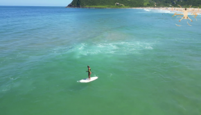 Check out this epic drone footage of SUP surfing in Praia da Silveira in Brazil by Junico Fly, filming blue waves and surfers from the sky.