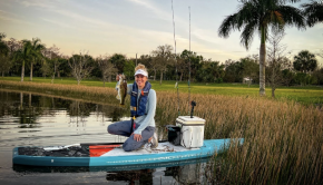 Follow Bri from BA Fishing on a girls only paddle boarding bass fishing session!